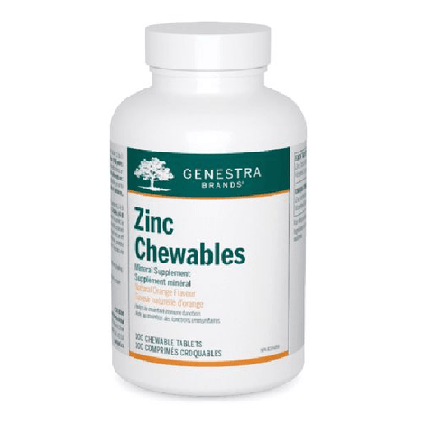 Genestra Zinc Chewables Natural Orange Flavour -100 Chewable Tablets - YesWellness.com