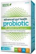 Genuine Health Advanced Gut Health Probiotic 15 Billion CFU - YesWellness.com