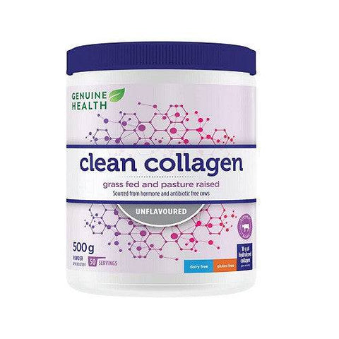 Genuine Health Clean Collagen Bovine - Unflavoured - YesWellness.com