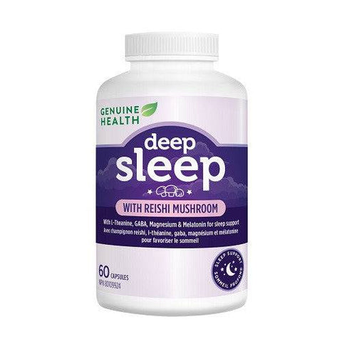 Genuine Health Deep Sleep With Reishi Mushroom 60 Capsules - YesWellness.com