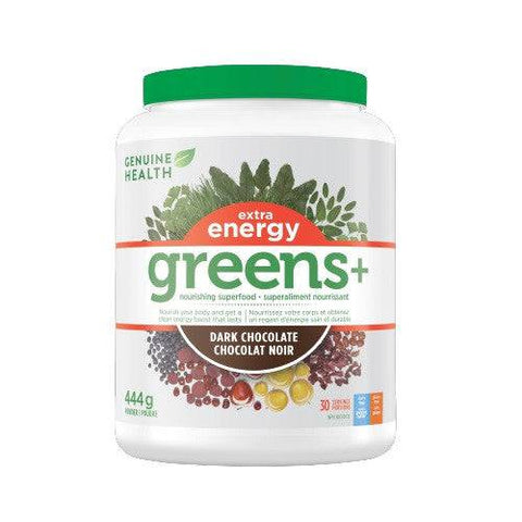 Genuine Health Greens Extra Energy Dark Chocolate - YesWellness.com