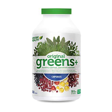 Genuine Health Greens+ Original 360 Capsules - YesWellness.com