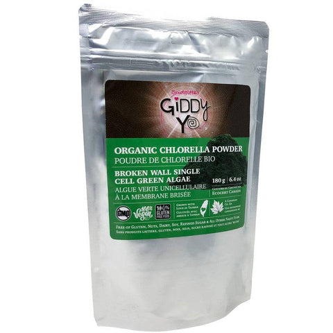 Giddy YoYo Chlorella Powder (Taiwan) Broken Cell Wall Certified Organic - YesWellness.com