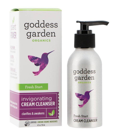 Goddess Garden Organics Fresh Start Invigorating Cream Cleanser 4 oz (113g) - YesWellness.com