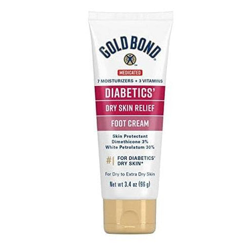 Gold Bond Diabetics Dry Skin Relief Foot Cream 96g - YesWellness.com