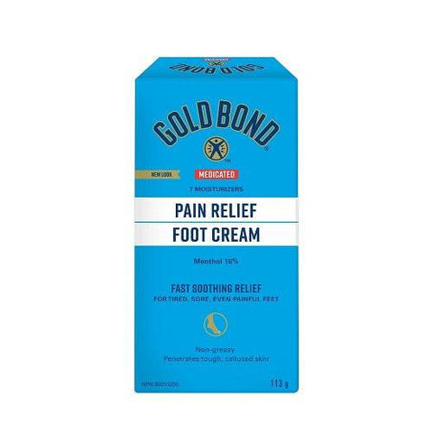 Gold Bond Pain Relief Foot Cream 113g - YesWellness.com