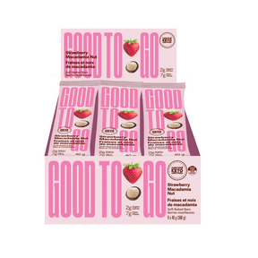 Good To Go Strawberry Macadamia Keto Bar 9 x 40 g Box - YesWellness.com