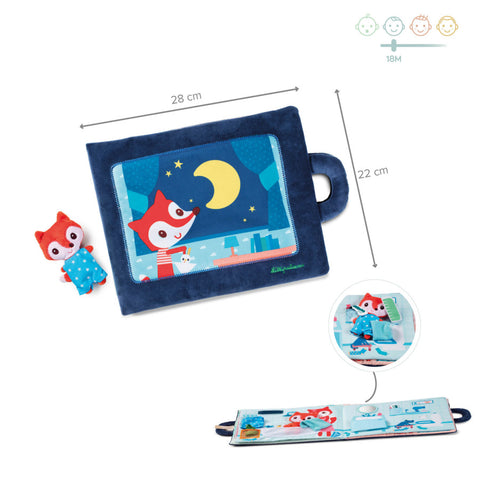 Lilliputiens Soft Activity Book Night Time Fox - YesWellness.com