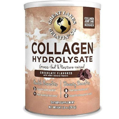 Great Lakes Gelatin Kosher Collagen Hydrolysate Chocolate Flavour 283g - YesWellness.com