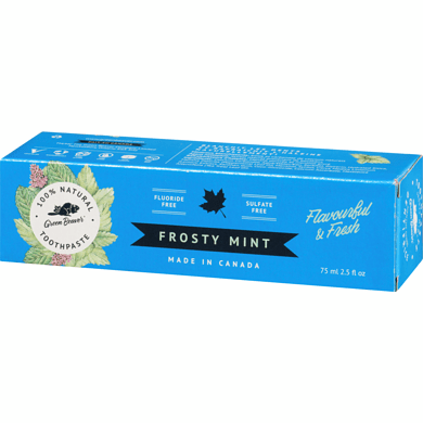 Green Beaver Natural Toothpaste Frosty Mint 75mL - YesWellness.com
