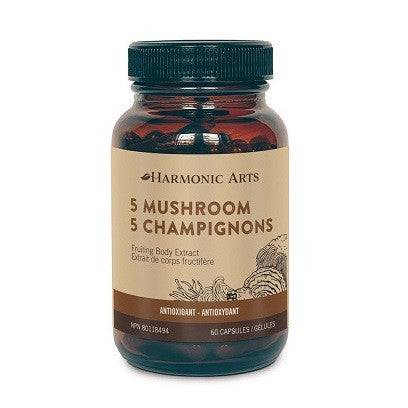 Expires April 2026 Clearance Harmonic Arts 5 Mushroom 60 Capsules