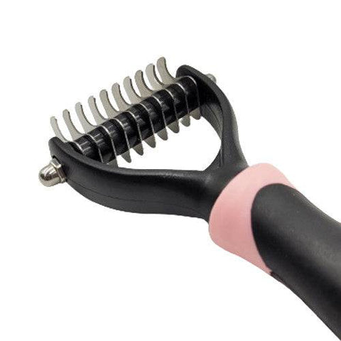 Hateli Pet Grooming Brush for Dog and Cat - Pink - YesWellness.com