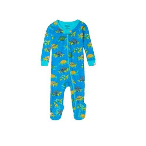 Hatley Boy's Baby Turtles Organic Cotton Footed Coverall - YesWellness.com