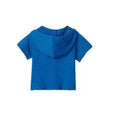 Hatley Boy's Blue Melange Baby Short Sleeve Pullover Hoodie - YesWellness.com