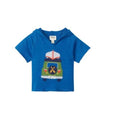 Hatley Boy's Blue Melange Baby Short Sleeve Pullover Hoodie - YesWellness.com