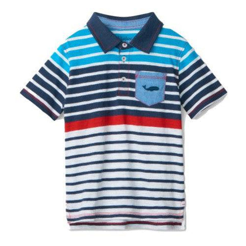 Hatley Boy's Nautical Stripes Polo Tee - YesWellness.com