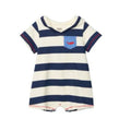 Hatley Boy's Seaside Stripes Baby Hooded Romper - YesWellness.com