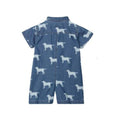 Hatley Boy's Silhouette Labs Baby Woven Romper - YesWellness.com