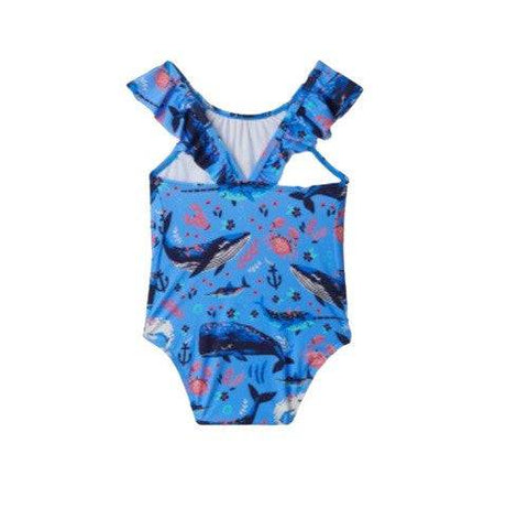 Hatley Girl's Aquatic Friends Baby Ruffle Swimsuit - YesWellness.com