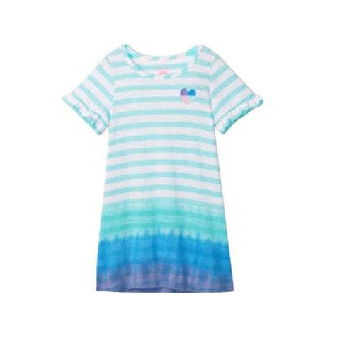 Hatley Girl's Coastal Dip Dye Tee Shirt Dress - YesWellness.com