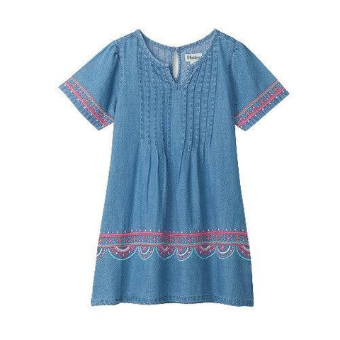 Hatley Girl's Denim Embroidered Dress - YesWellness.com