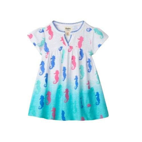 Hatley Girl's Dip Dye Seahorses Baby Puff Dress - YesWellness.com