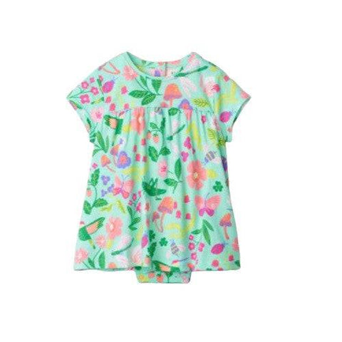 Hatley Girl's Enchanted Garden Baby One Piece Dress - YesWellness.com