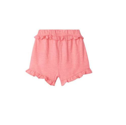 Hatley Girl's Geranium Pink Baby Ruffle Shorts - YesWellness.com