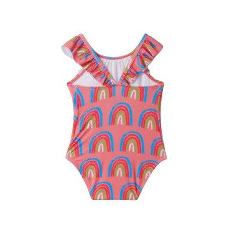 Hatley Girl's Lucky Rainbows Baby Ruffle Swimsuit - YesWellness.com