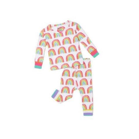 Hatley Girl's Pretty Rainbows Organic Cotton Baby Pajama Set - YesWellness.com