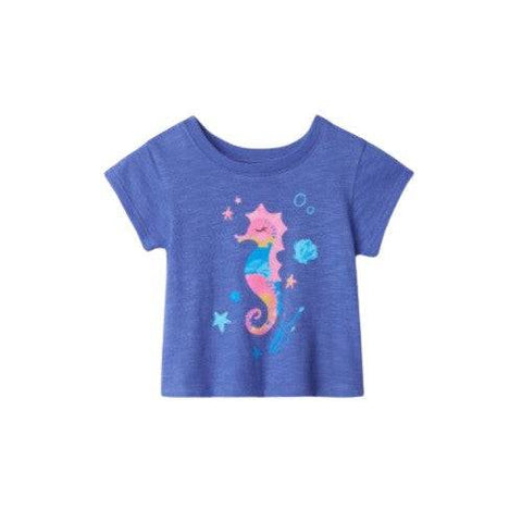 Hatley Girl's Pretty Seahorse Baby Tee - YesWellness.com