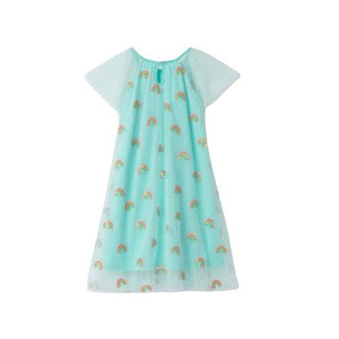 Hatley Girl's Shimmer Rainbows Tiered Tulle Dress - YesWellness.com