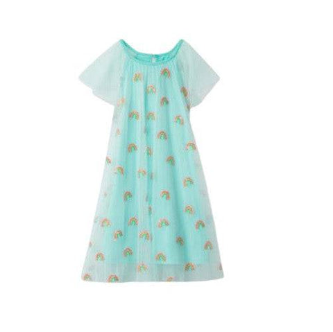 Hatley Girl's Shimmer Rainbows Tiered Tulle Dress - YesWellness.com