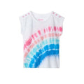Hatley Girl's Tie Dye Rainbow Baby Snap Shoulder Tee - YesWellness.com