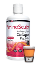 Expires March 2026 Clearance Health Direct AminoSculpt Collagen Peptides Sugar-Free Natural Cherry 887ml