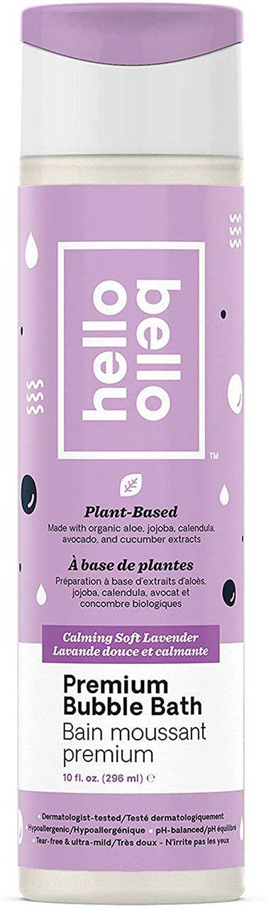 Hello Bello Plant-Based Premium Bubble Bath Calming Soft Lavender 296mL - YesWellness.com