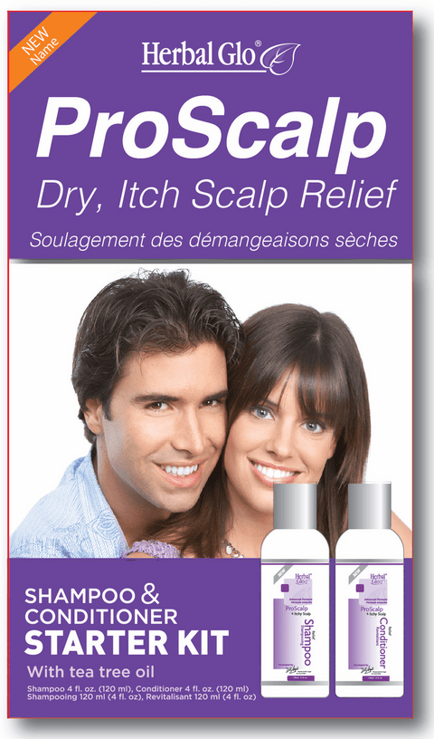 Herbal Glo ProScalp Dry, Itch Scalp Relief Shampoo & Conditioner Starter Kit - 1 kit - YesWellness.com