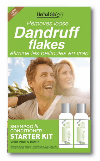 Herbal Glo Removes Loose Dandruff Flakes Shampoo & Conditioner Starter Kit - 1 kit - YesWellness.com