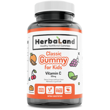 Herbaland Classic Gummy for Kids Vitamin C 60 Gummies - YesWellness.com