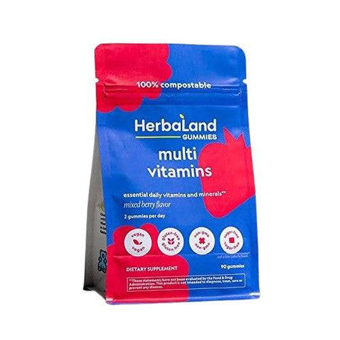 Herbaland Gummies for Adults MultiVitamins Berry Flavour 90 Gummies - YesWellness.com