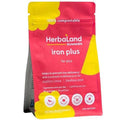 Herbaland Iron Plus Raspberry Lemon 90 Gummies - YesWellness.com