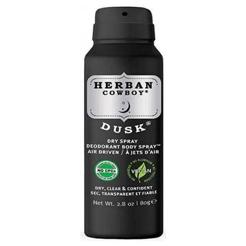 Herban Cowboy Dusk Dry Spray Deodorant Body Spray 80g - YesWellness.com