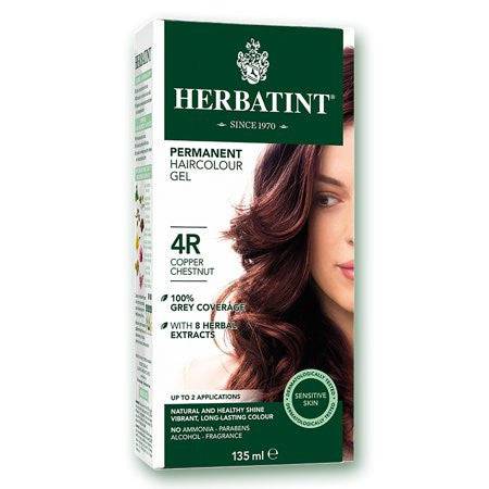 Herbatint Permanent Hair Colour Gel 4R Copper Chestnut 135mL - YesWellness.com