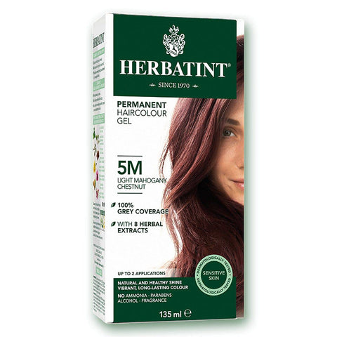 Herbatint Permanent Hair Colour Gel 5M Light Mahogany Chestnut 135mL - YesWellness.com
