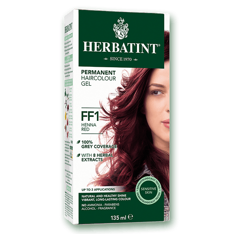 Herbatint Permanent Hair Colour Gel FF1 Henna Red 135mL - YesWellness.com