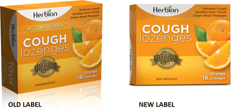 Expires April 2026 Clearance Herbion All Natural Cough Lozenges Orange 18 Count