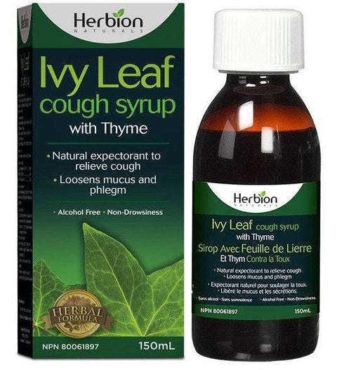 Herbion Ivy Leaf Cough Syrup with Thyme 150ml - YesWellness.com