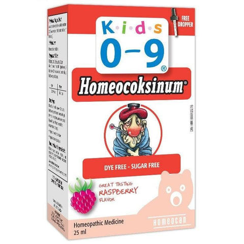 Homeocan Kids 0-9 Homeocoksinum Raspberry Flavor 25 mL - YesWellness.com