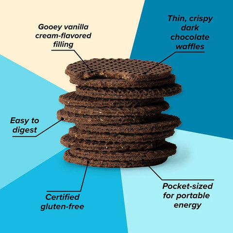 Honey Stinger Energy Waffle Cookies & Cream 12 x 30g - YesWellness.com
