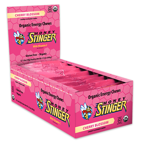 Honey Stinger Organic Energy Chews Cherry Blossom 12 x 50g box - YesWellness.com